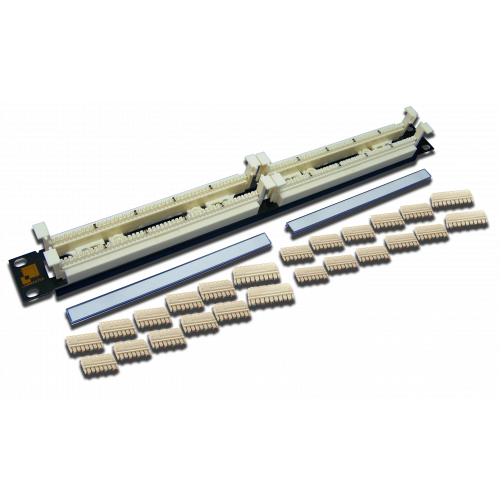 100-парный 110 кросс LANMASTER 19" 1U, блоки в комплекте